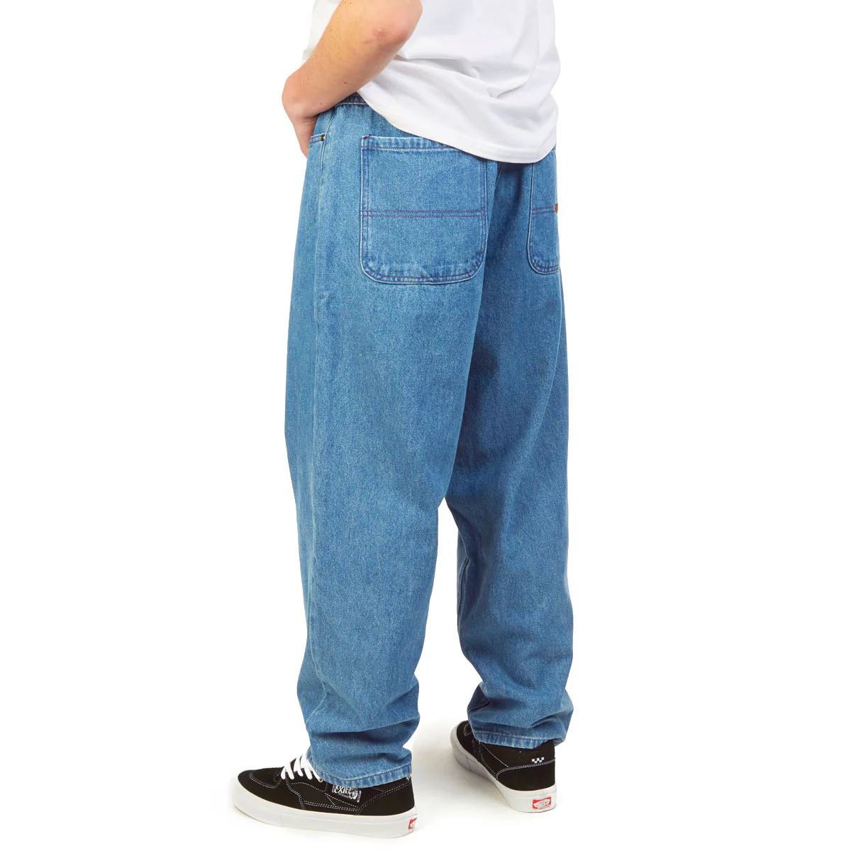 CCS Baggy Taper Denim Jeans - Medium Wash - Image 4