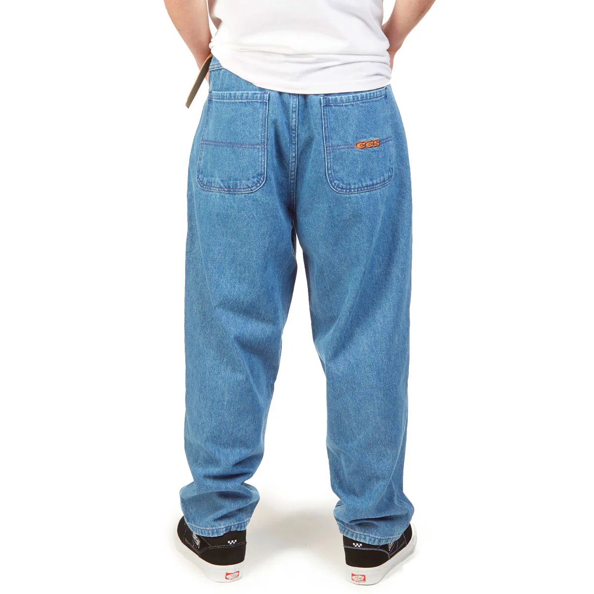 CCS Baggy Taper Denim Jeans - Medium Wash - Image 5