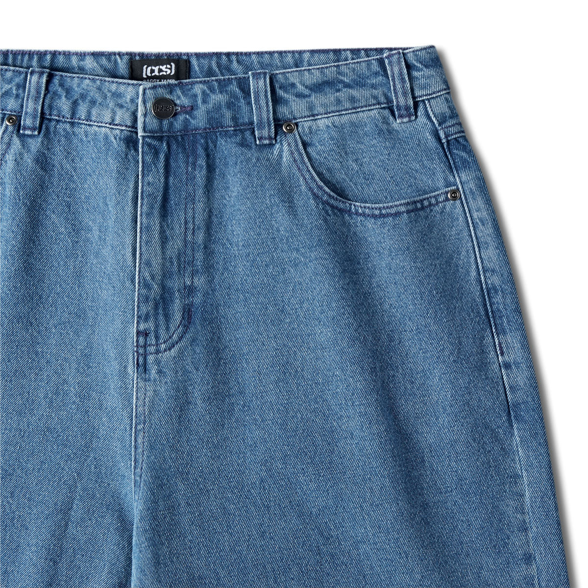CCS Baggy Taper Denim Jeans - Medium Wash - Image 7