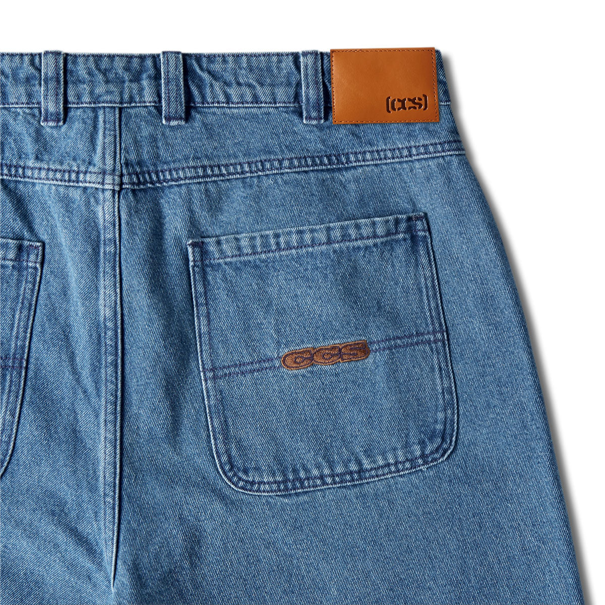 CCS Baggy Taper Denim Jeans - Medium Wash - Image 8