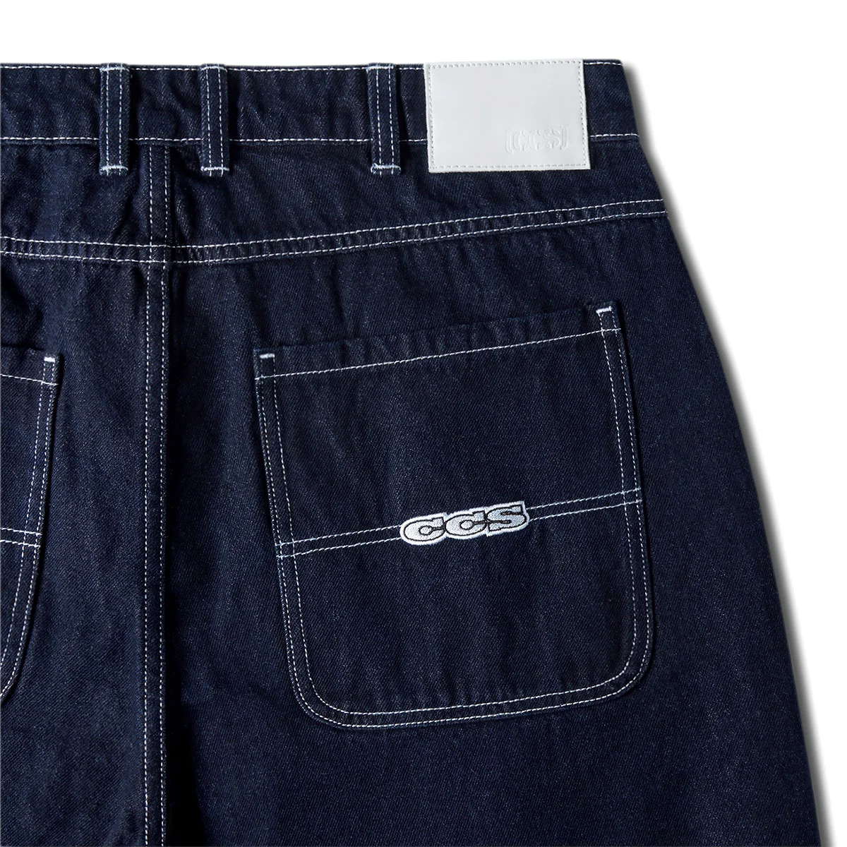 CCS Baggy Taper Denim Jeans - Overdyed Navy - Image 10