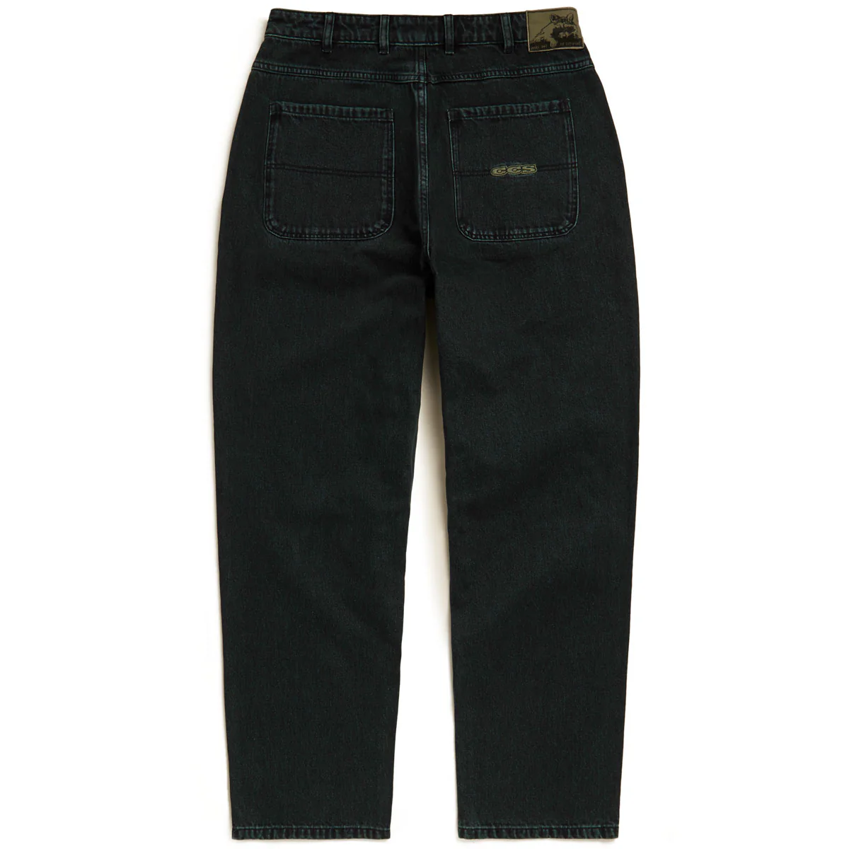 CCS Baggy Taper Denim Jeans - RL Acid Green - Image 7