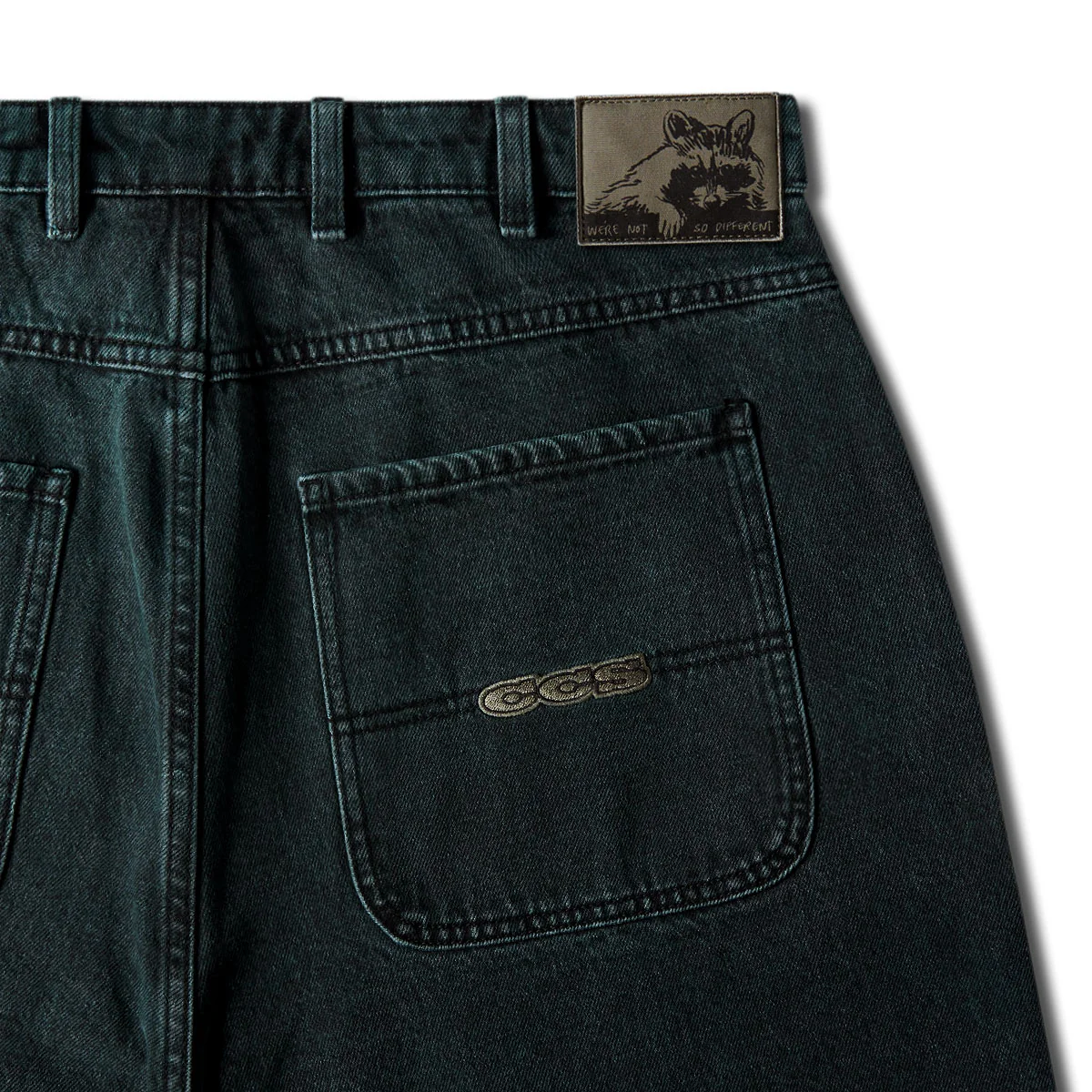 CCS Baggy Taper Denim Jeans - RL Acid Green - Image 9