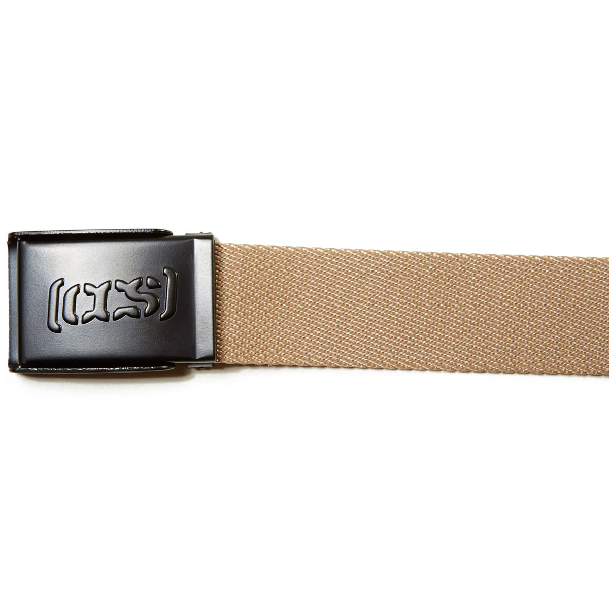 CCS Black Logo Buckle Belt - Tan - Image 3