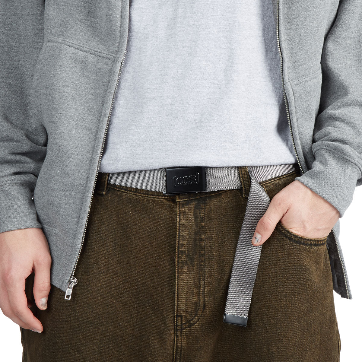 CCS Black Logo Buckle Belt - White - Image 4