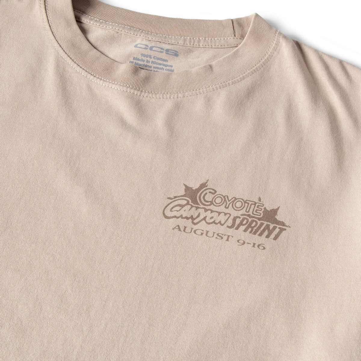 CCS Bootleg Coyote Canyon Sprint T-Shirt - Sand - Image 6