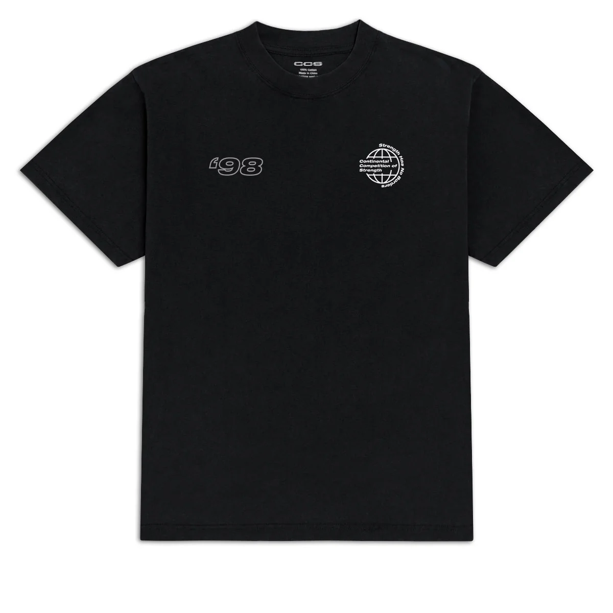 CCS Bootleg Continental Competition of Strength T-Shirt - Black - Image 2
