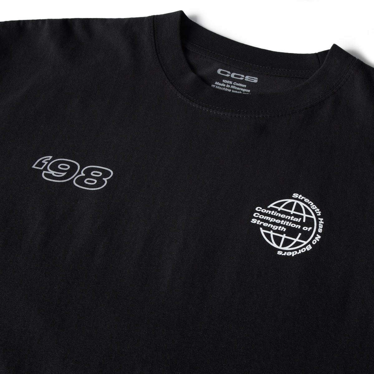 CCS Bootleg Continental Competition of Strength T-Shirt - Black - Image 6