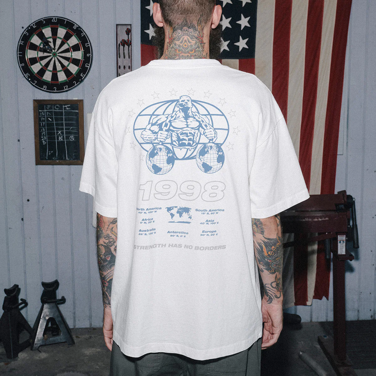 CCS Bootleg Continental Competition of Strength T-Shirt - White - Image 2