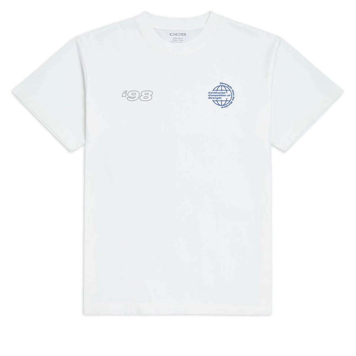CCS Bootleg Continental Competition of Strength T-Shirt - White - Image 3