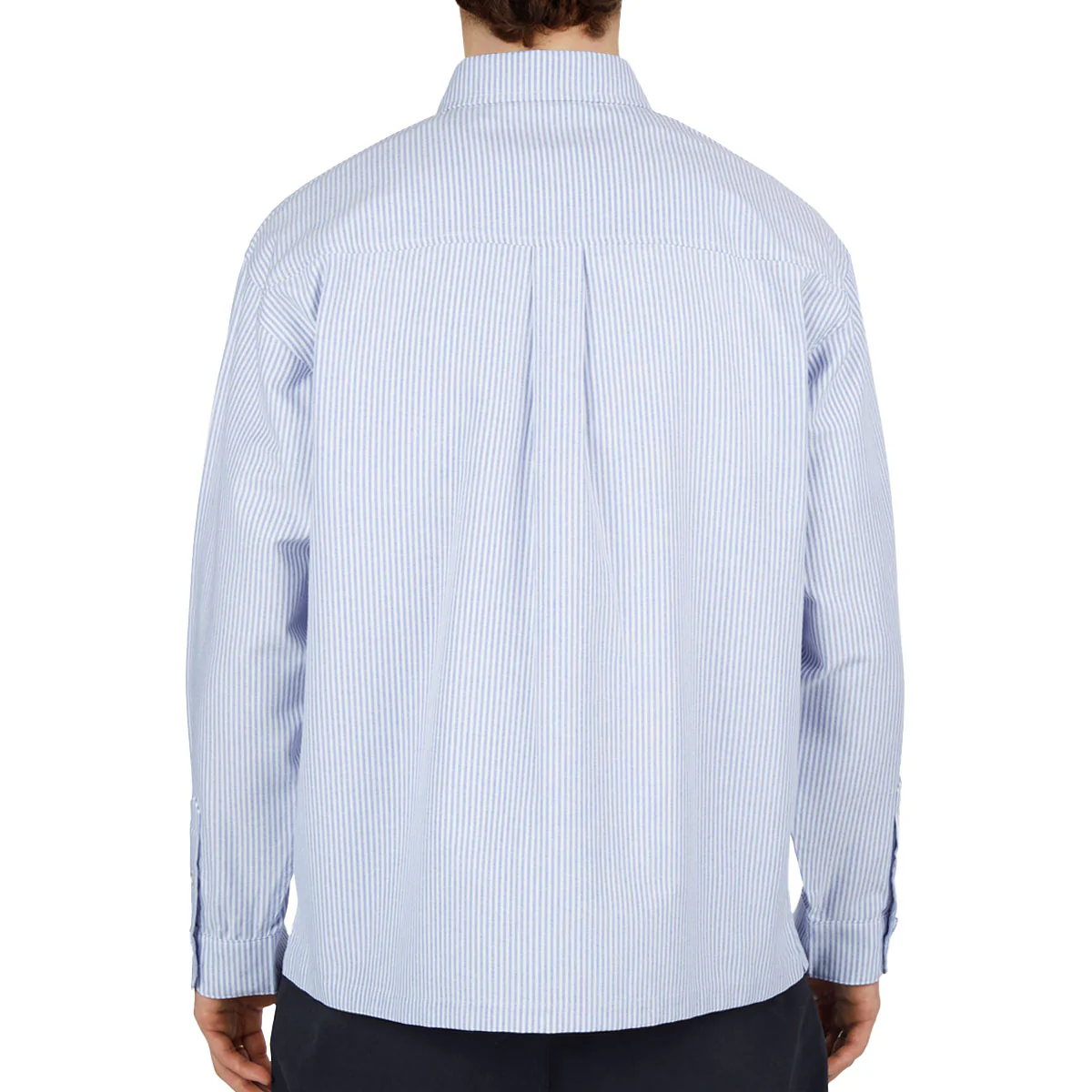 CCS Box Oxford Shirt - Blue Stripe - Image 4