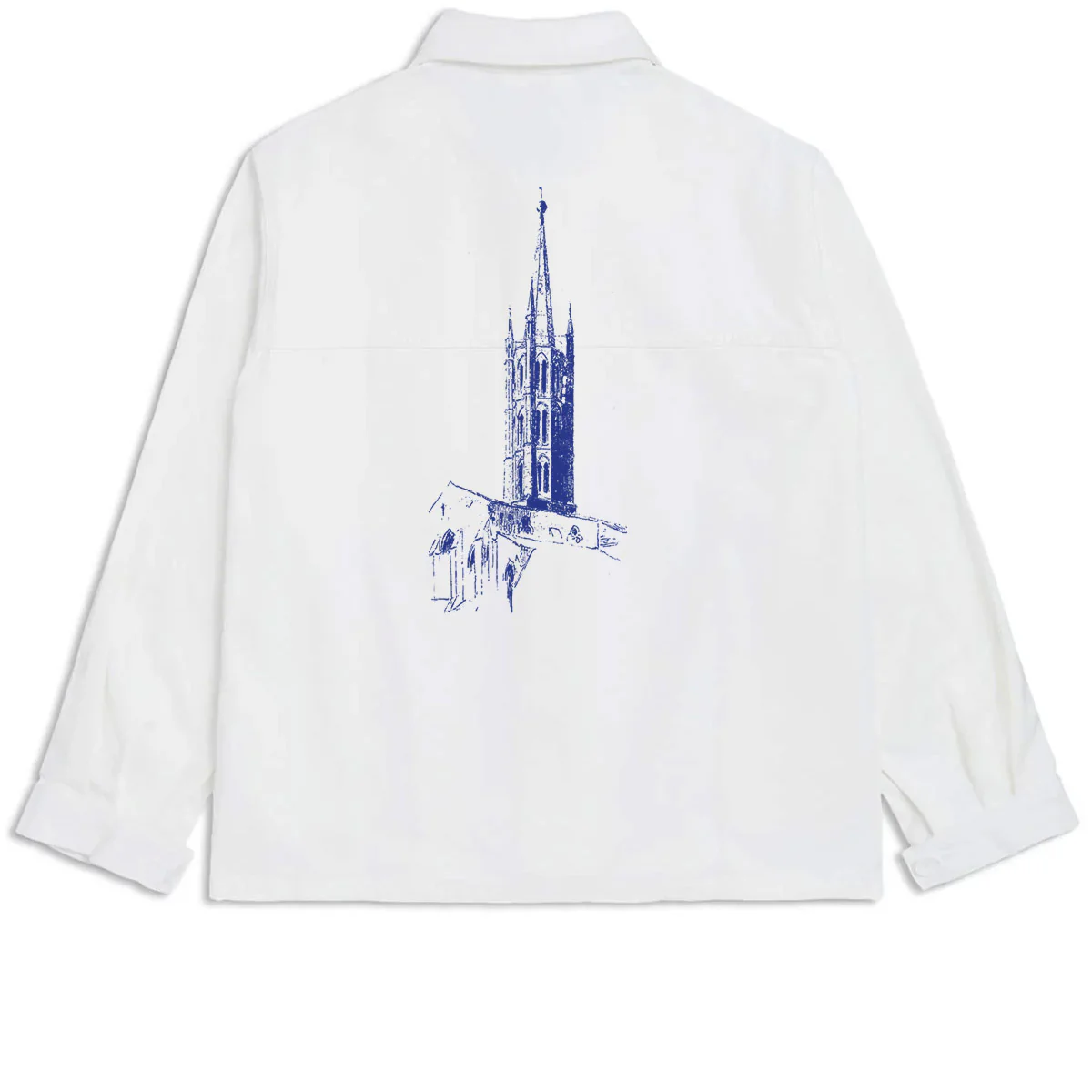 CCS Cathedral French Chore Coat - White - Image 3