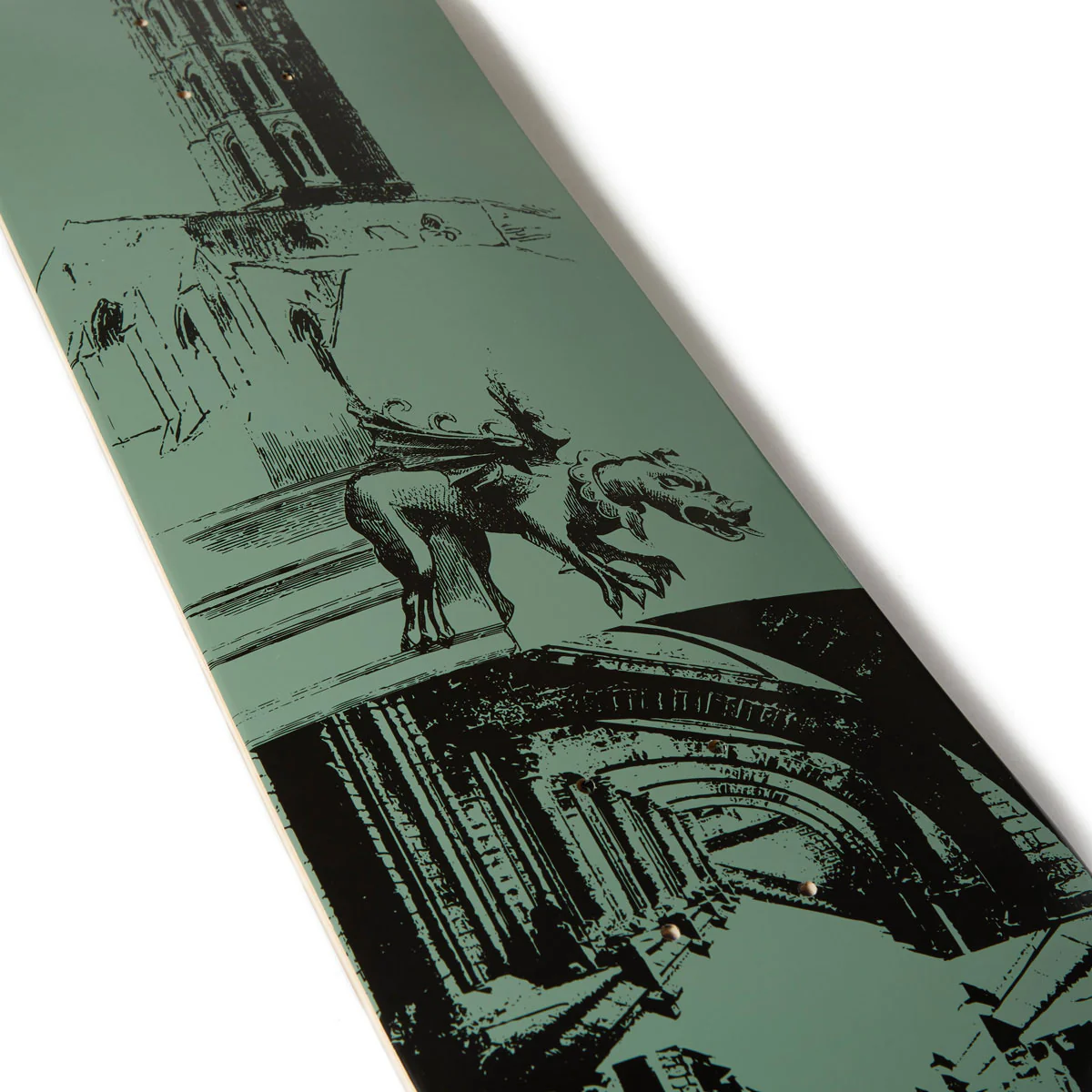 CCS Cathedral Skateboard Deck - Olive - Image 2