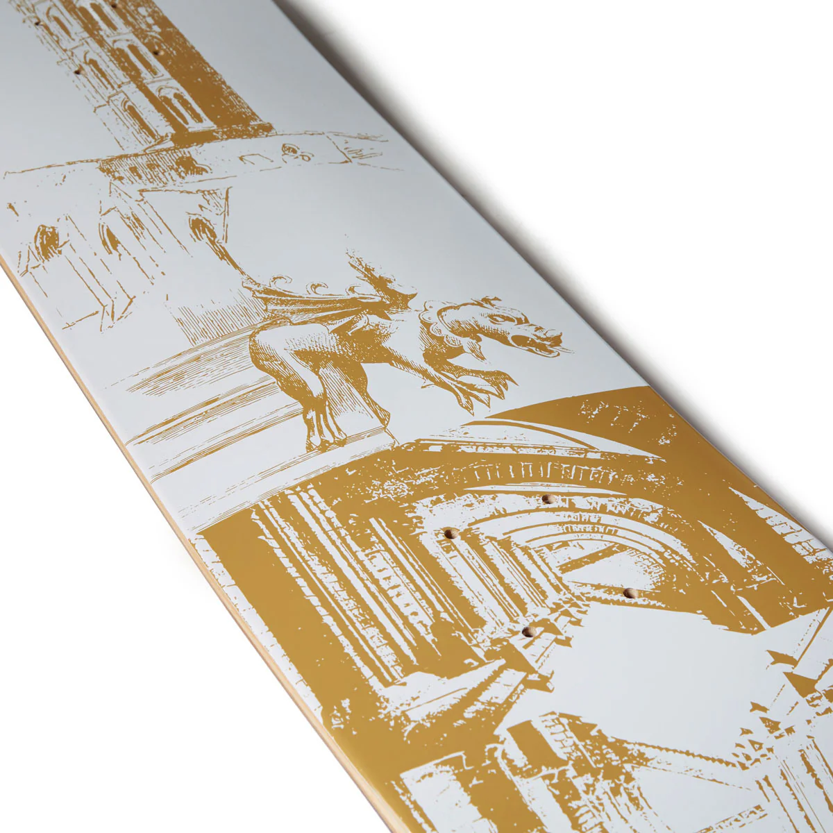 CCS Cathedral Skateboard Deck - White - Image 2