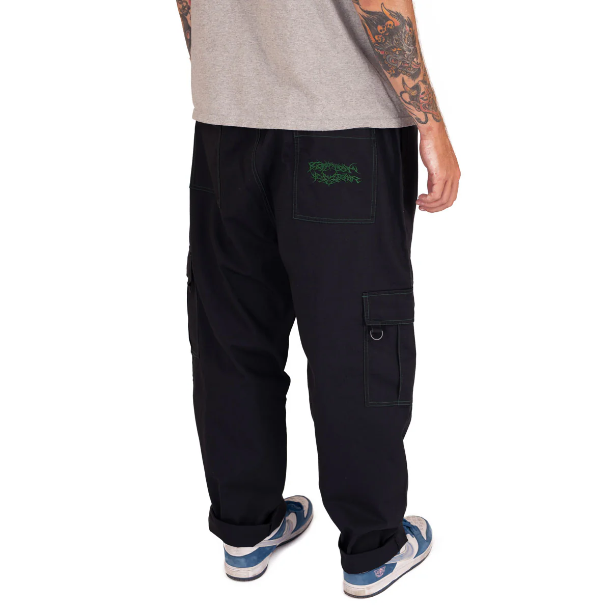 CCS Chandler Ripstop Cargo Pants - Black/Green - Image 4