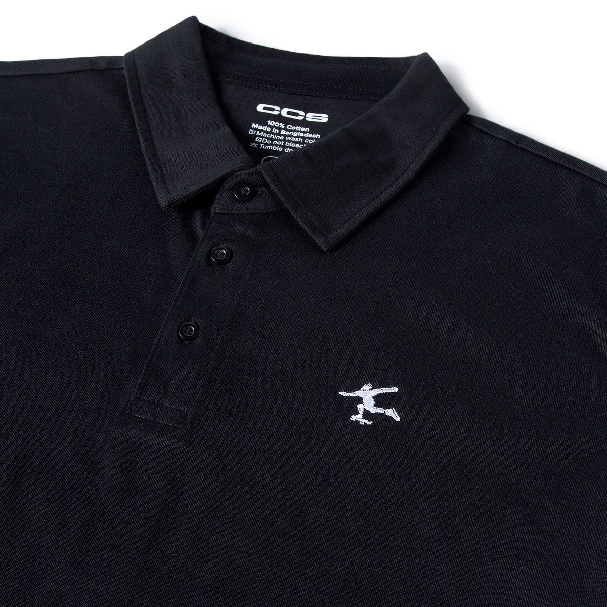 CCS Cheap Skates Icon Polo Shirt - Black - Image 3