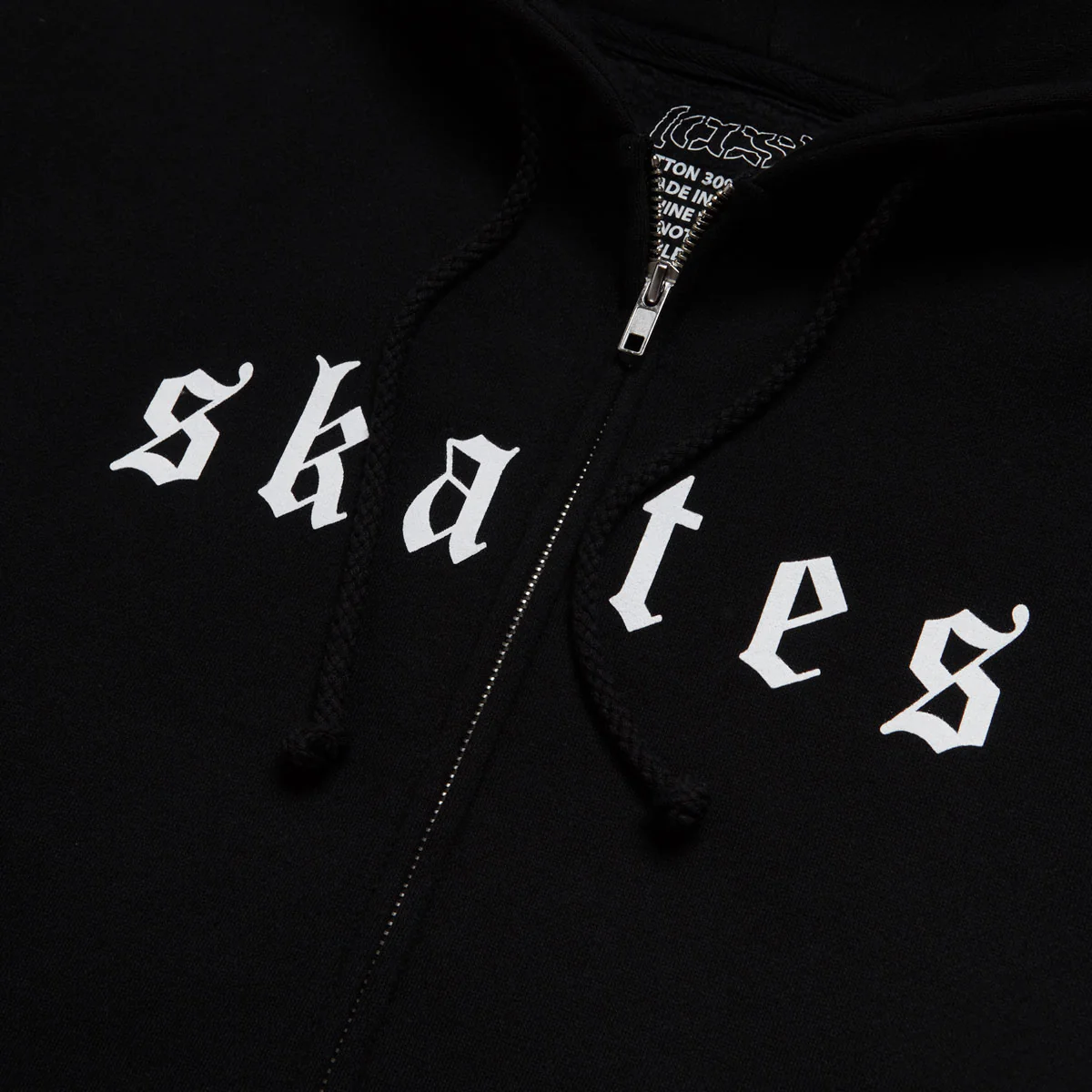 CCS Cheap Skates OE Zip Hoodie - Black/White - Image 4