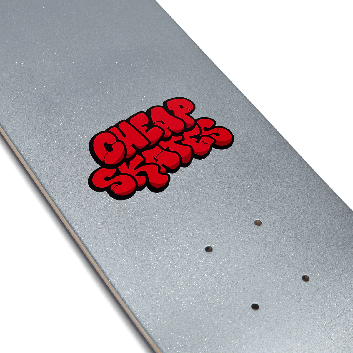 CCS Cheap Skates Tag Glitter Mini Skateboard Complete - White - Image 3