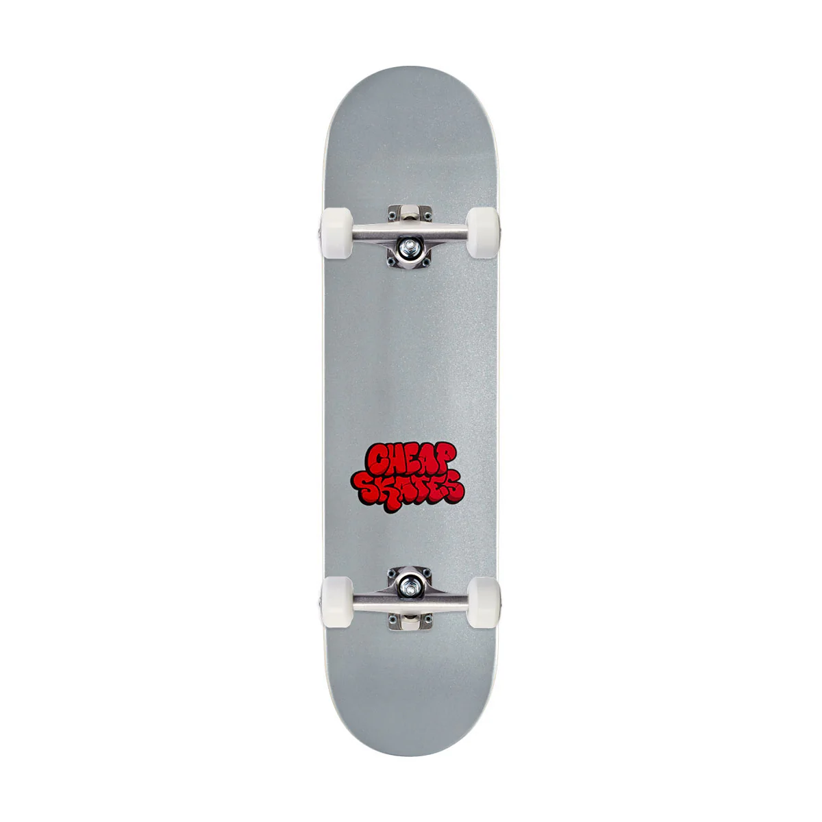 CCS Cheap Skates Tag Glitter Mini Skateboard Complete - White - Image 4