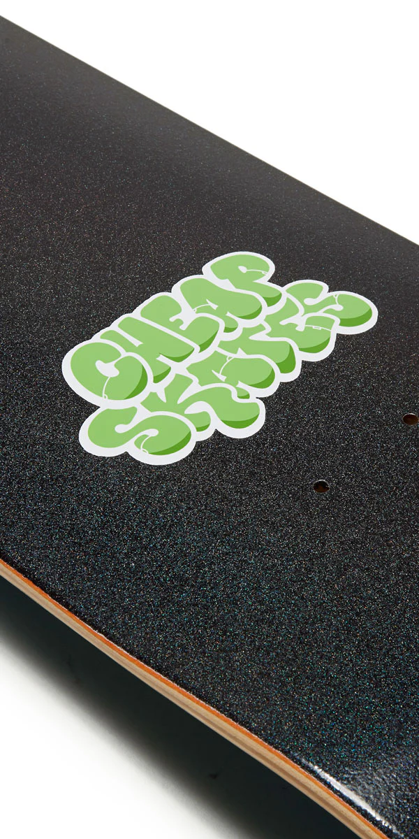 CCS Cheap Skates Tag Glitter Skateboard Deck - Black - Image 2