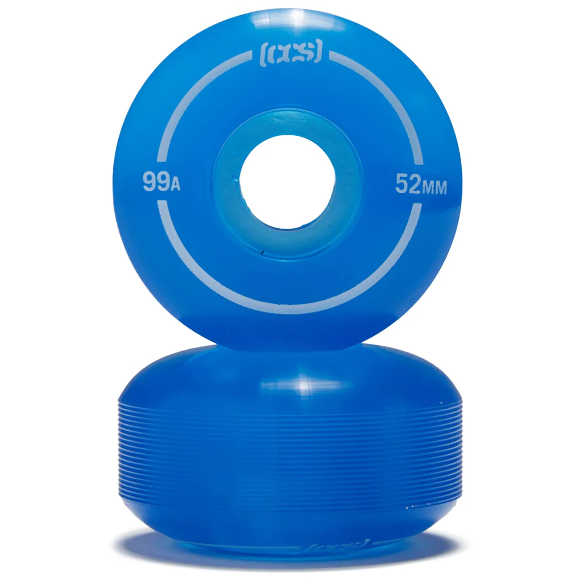 CCS Clear 99a Skateboard Wheels - Blue - 52mm - Image 2