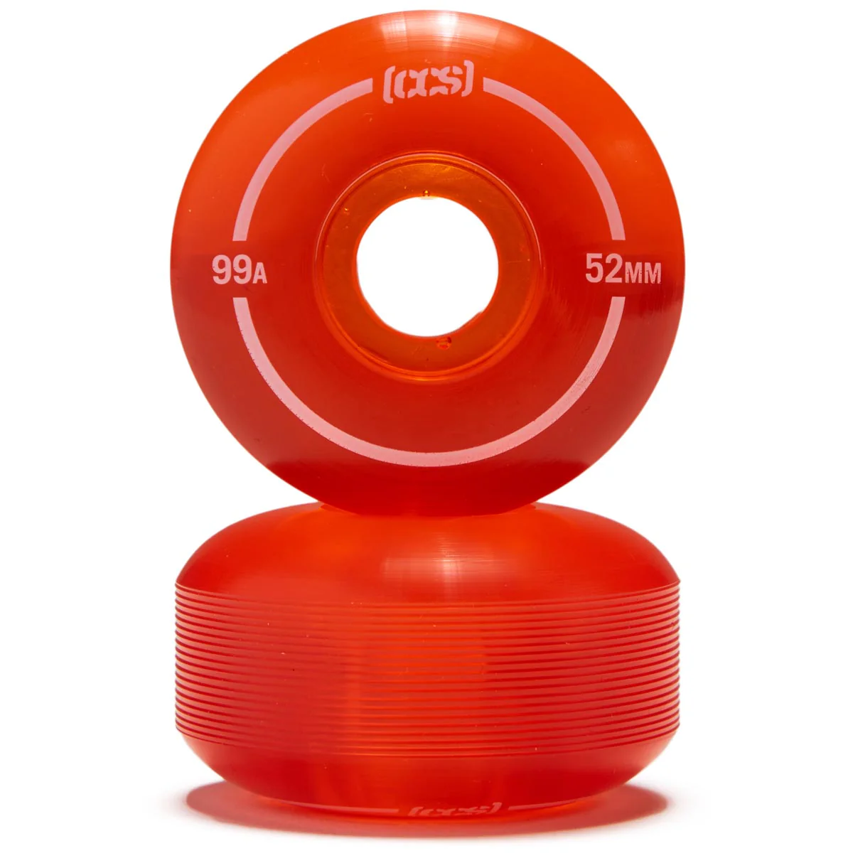 CCS Clear 99a Skateboard Wheels - Orange - 52mm - Image 2