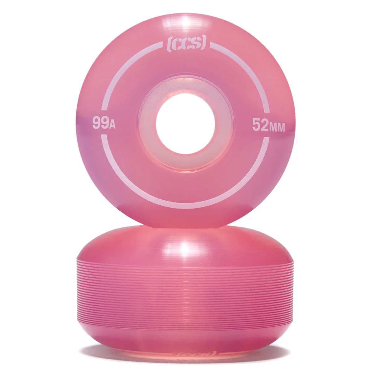 CCS Clear 99a Skateboard Wheels - Pink - 52mm - Image 2