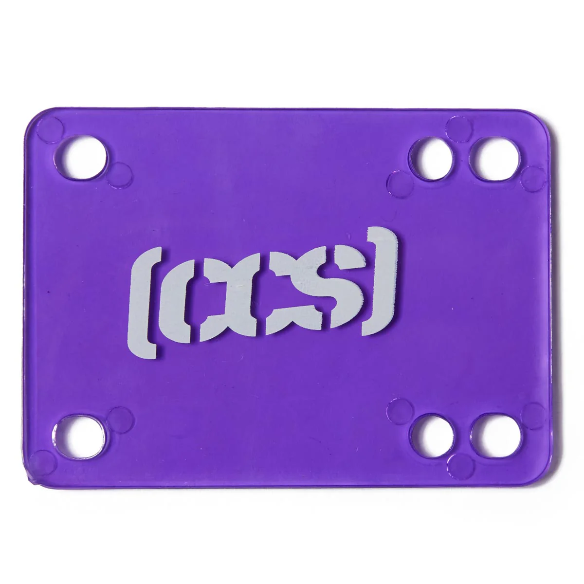 CCS Clear Skateboard Riser Pads - Purple - 1/8" - Image 2