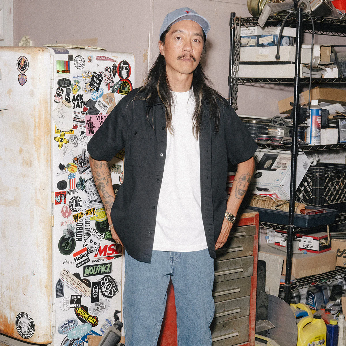 CCS Heavy Cotton Work Shirt - Black - Image 2