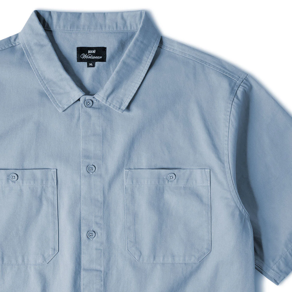 CCS Heavy Cotton Work Shirt - Light Blue - Image 5