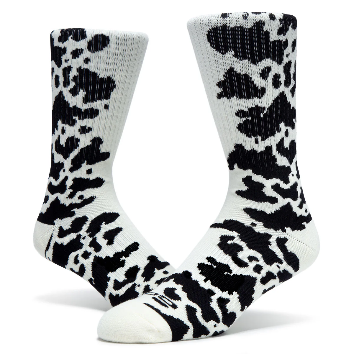 CCS Cow Socks - White/Black - Image 3