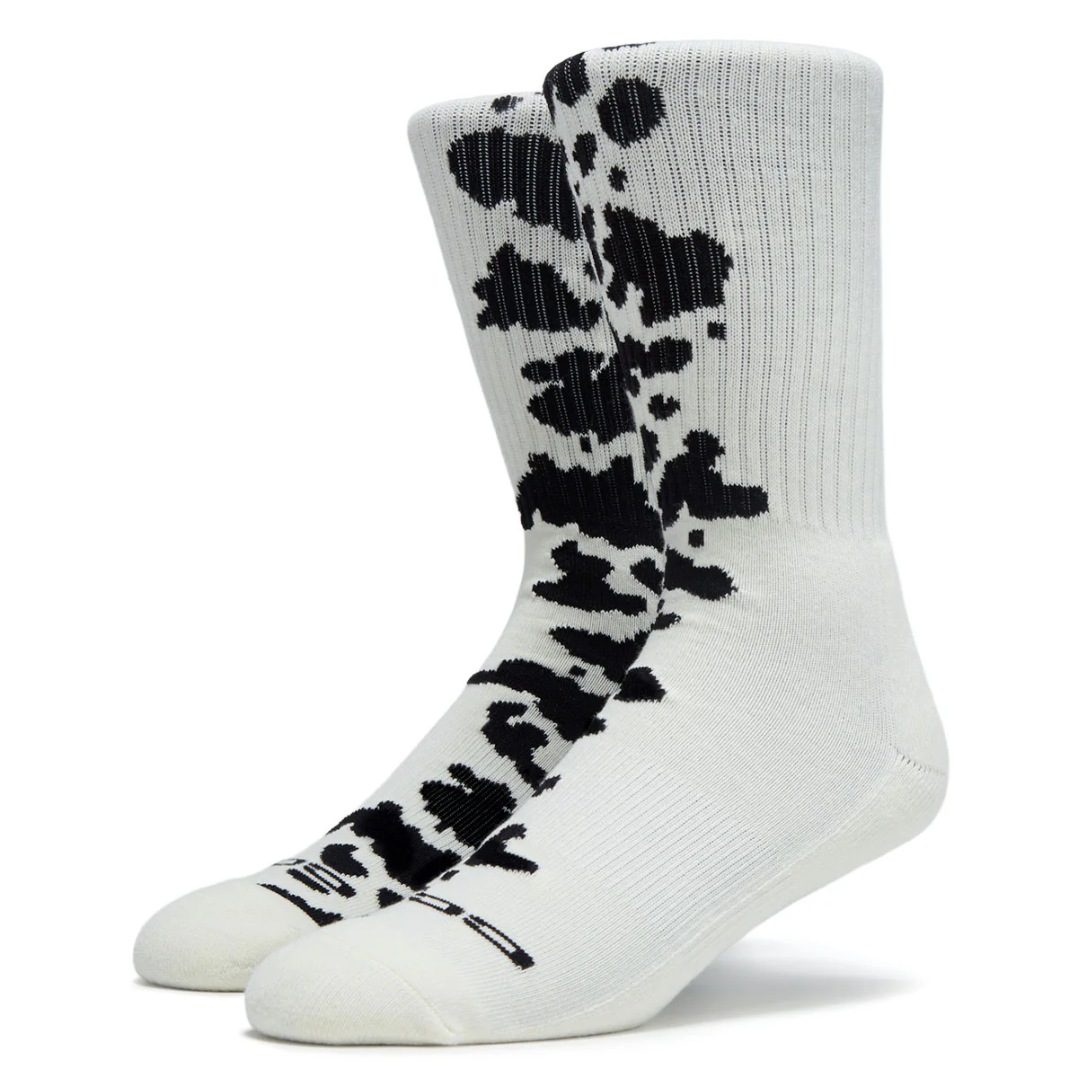 CCS Cow Socks - White/Black - Image 4