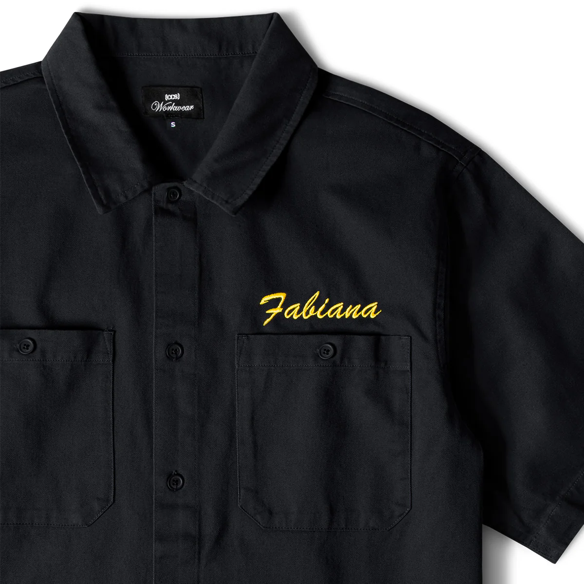 CCS Custom Embroidered Work Shirt - Black - Image 3
