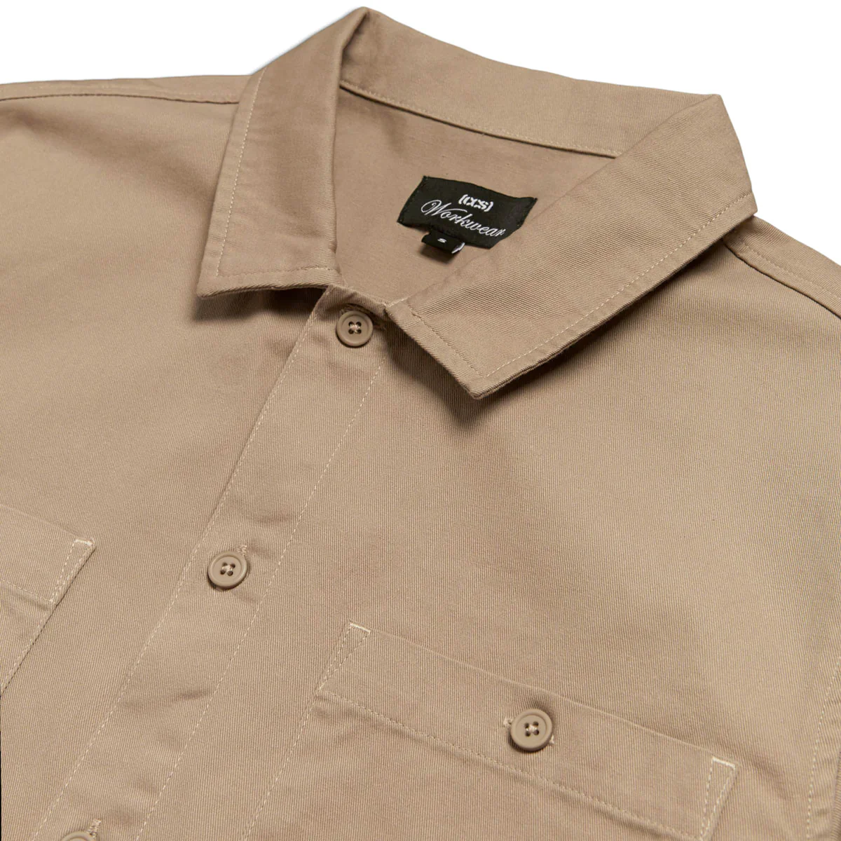 CCS Custom Embroidered Work Shirt - Khaki - Image 5