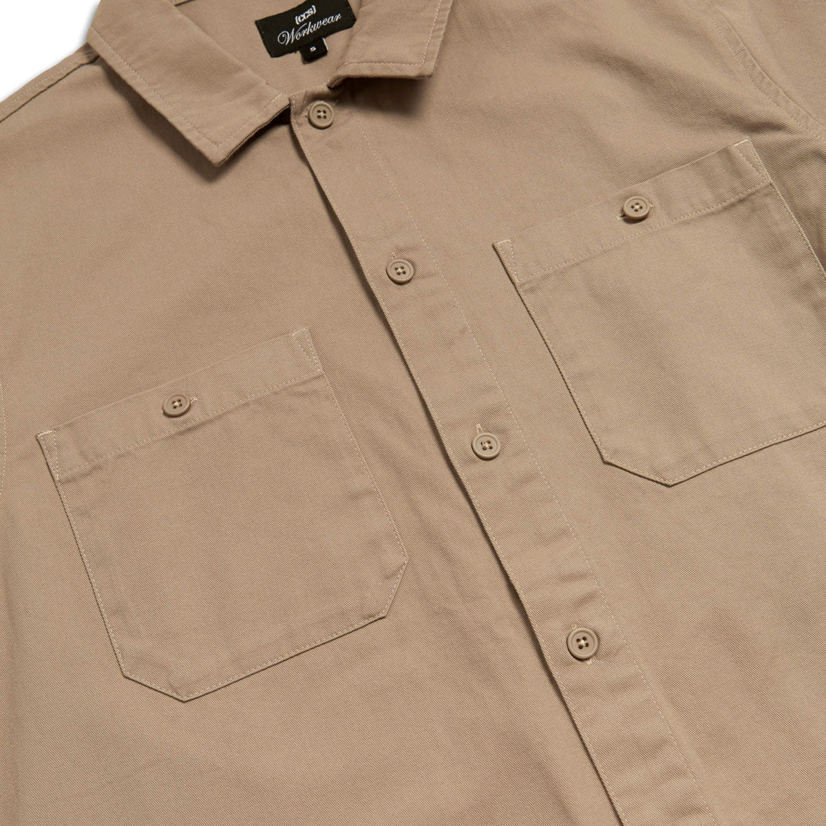 CCS Custom Embroidered Work Shirt - Khaki - Image 6
