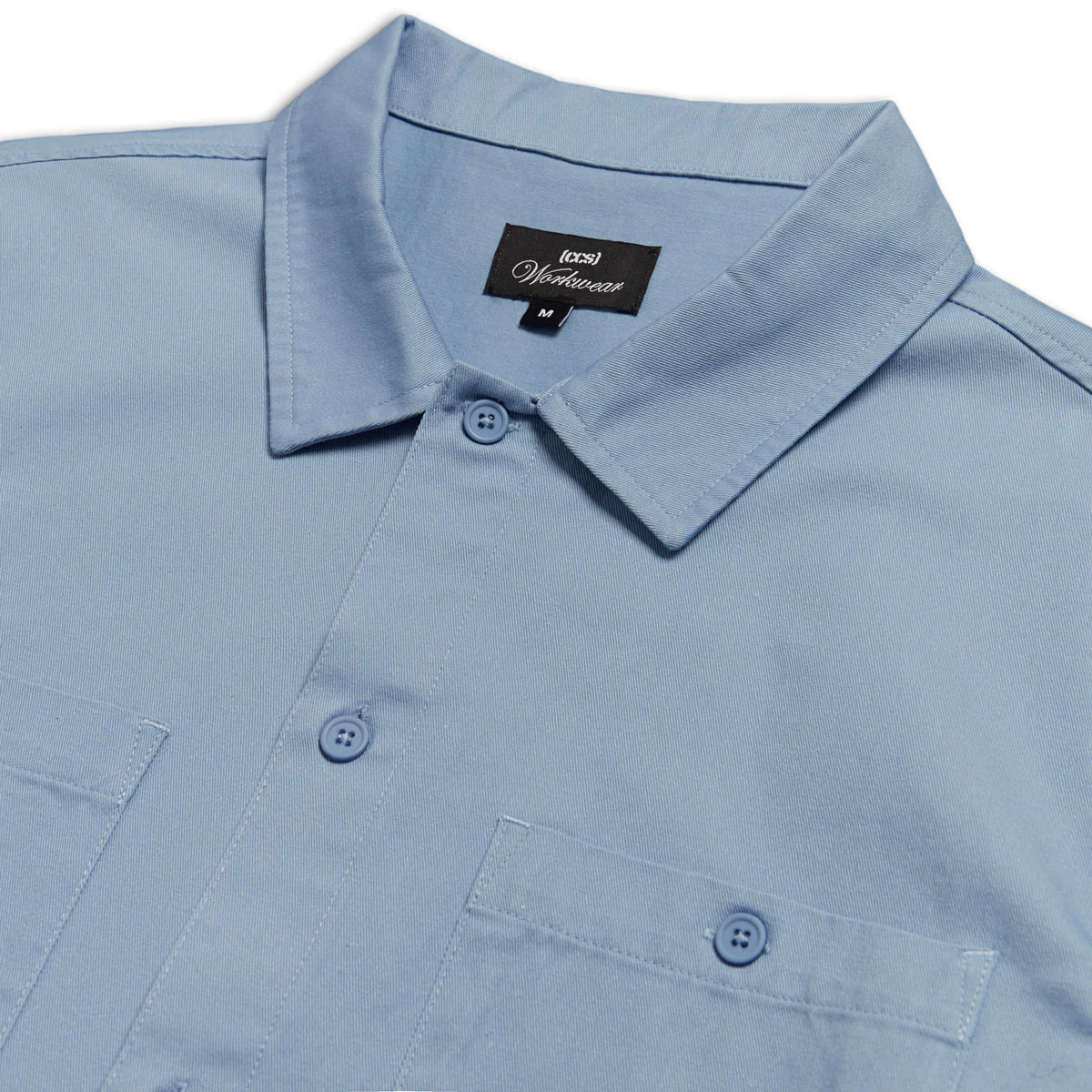 CCS Custom Embroidered Work Shirt - Light Blue - Image 4