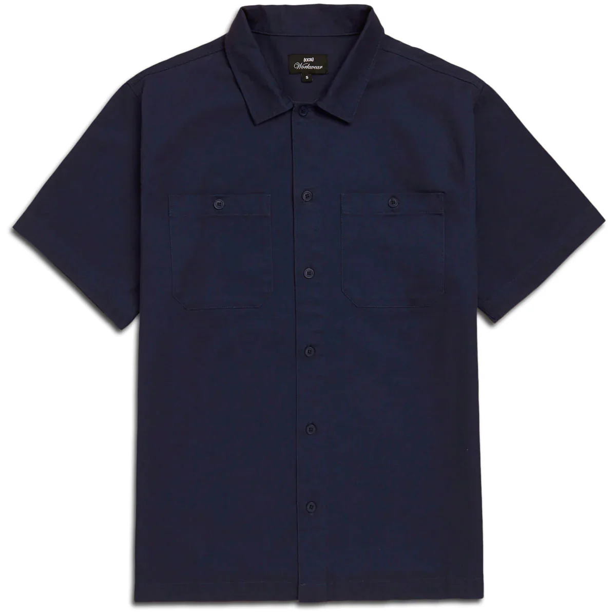 CCS Custom Embroidered Work Shirt - Navy - Image 2
