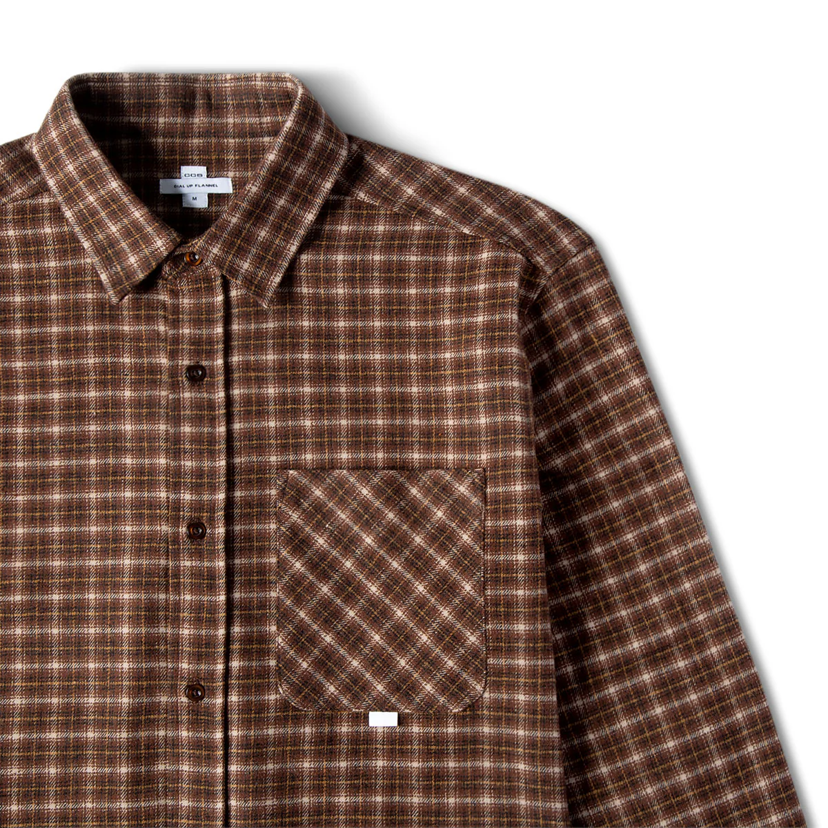 CCS Dial Up Flannel Shirt - Brown - Image 7