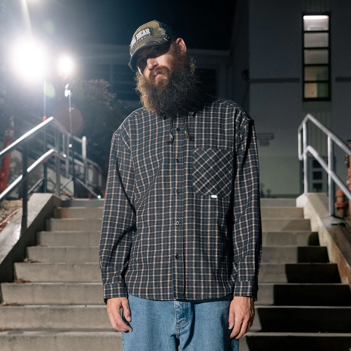 CCS Dial Up Flannel Shirt - Dark Navy - Image 2