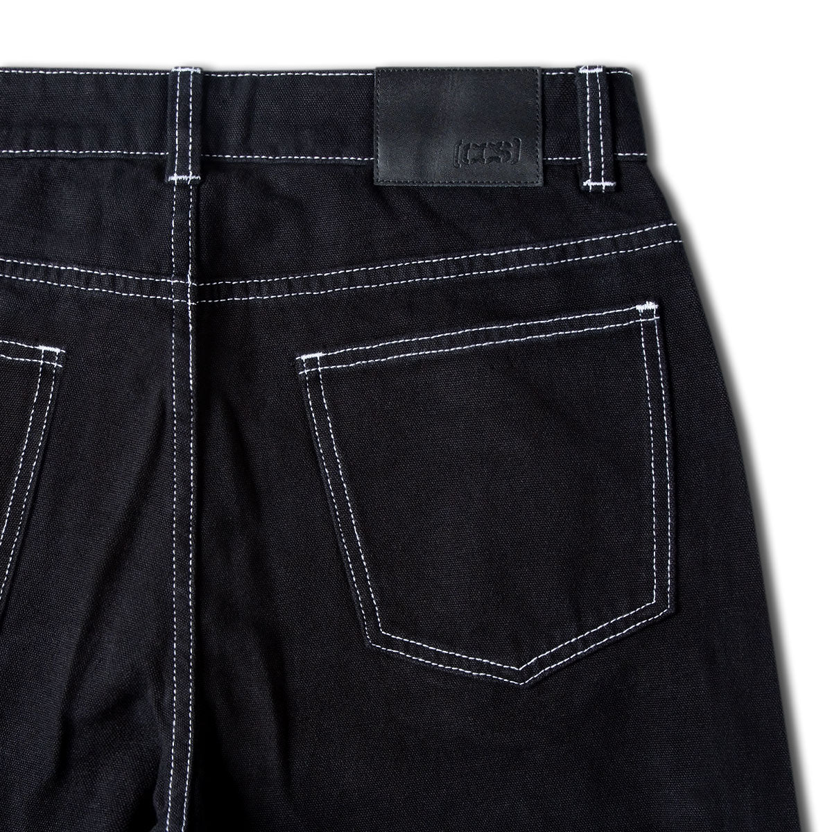CCS Double Knee Original Relaxed Canvas Pants - Black/White - Image 7