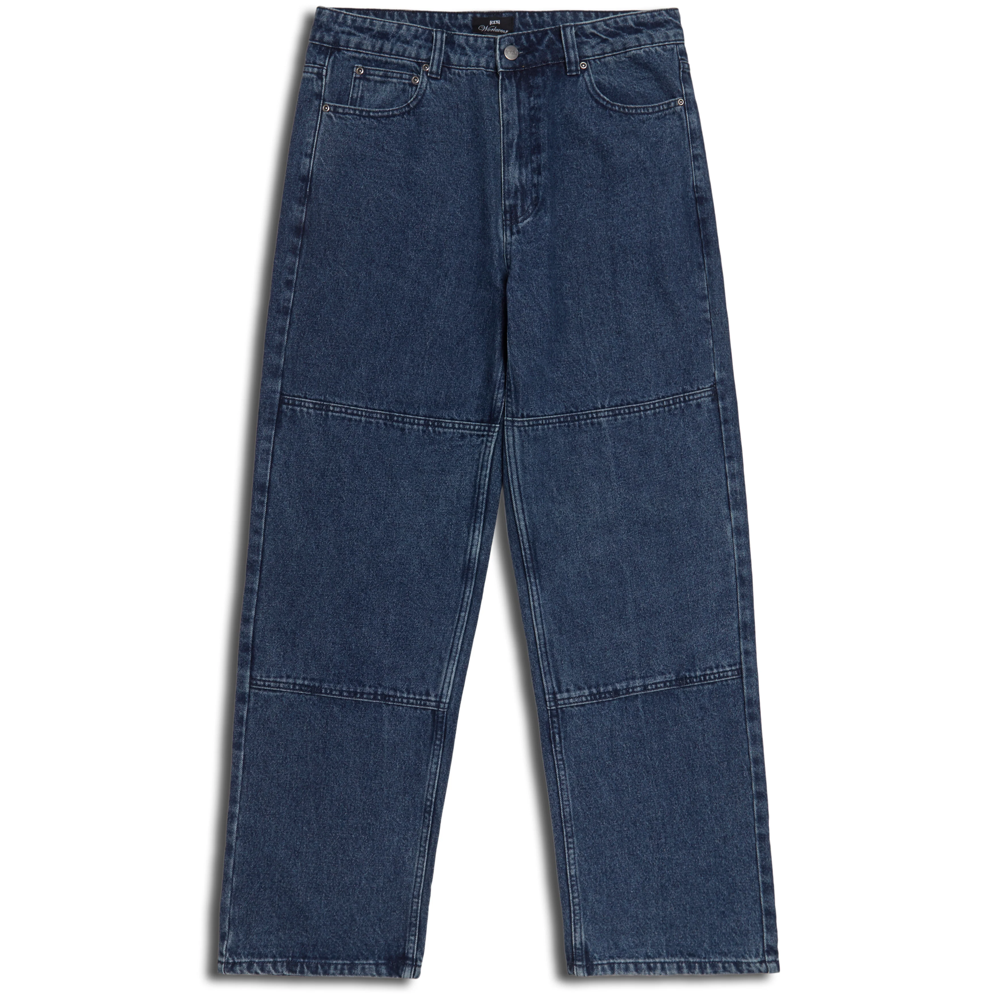 CCS Double Knee Original Relaxed Denim Jeans - True Blue - Image 2