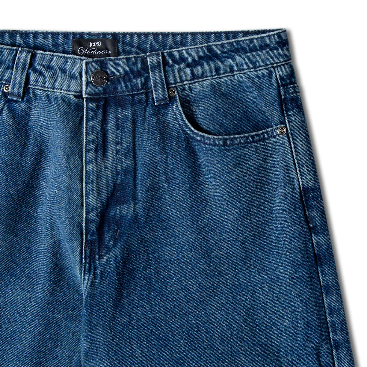 CCS Double Knee Original Relaxed Denim Jeans - True Blue - Image 5