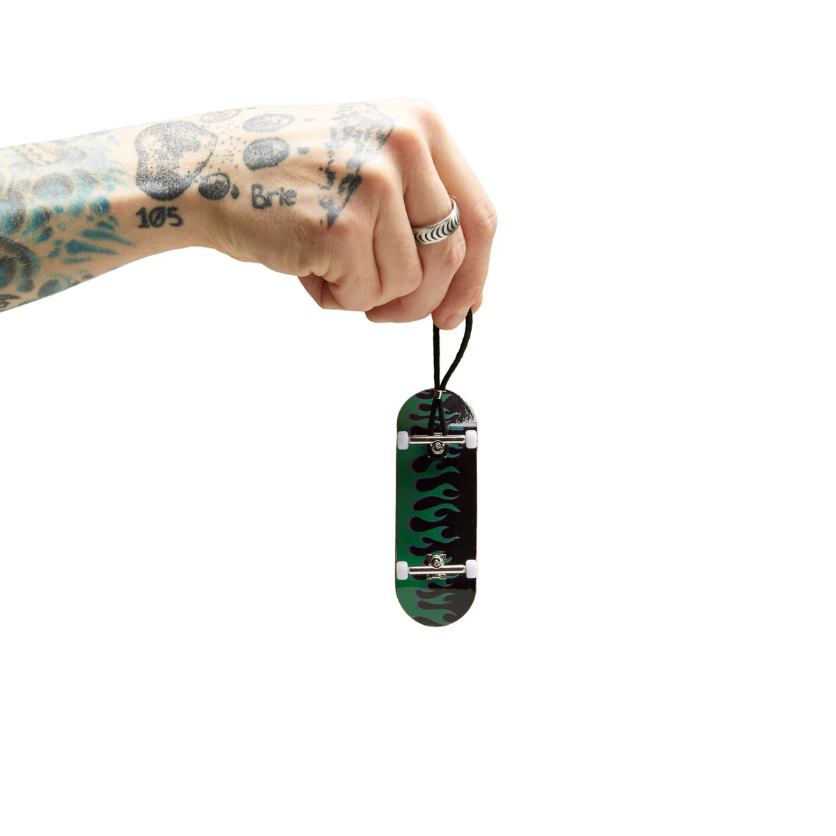 CCS Flames Fingerboard - Black/Green - Image 4