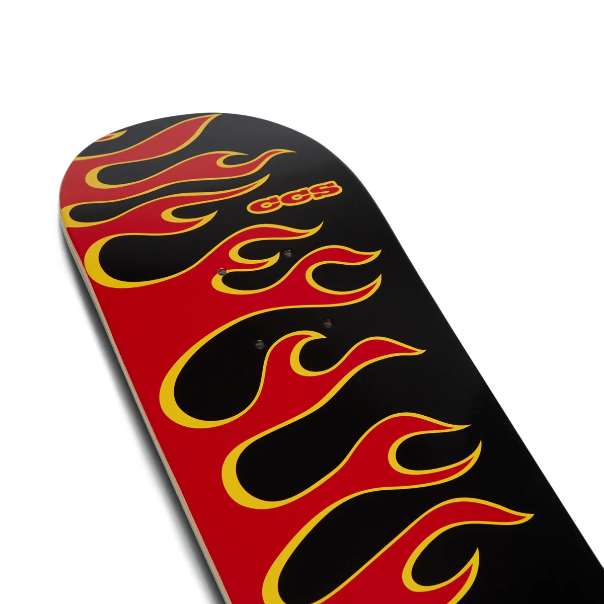 CCS Flames Mini Skateboard Deck - Black/Red - Image 2