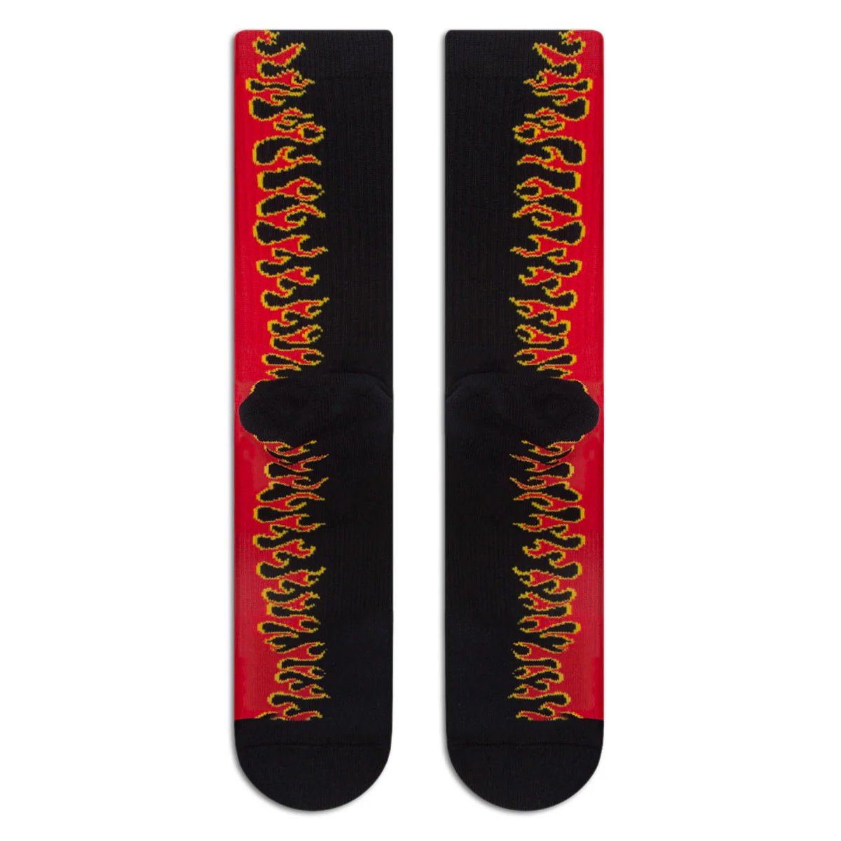 CCS Flames Socks - Black/Red - Image 4