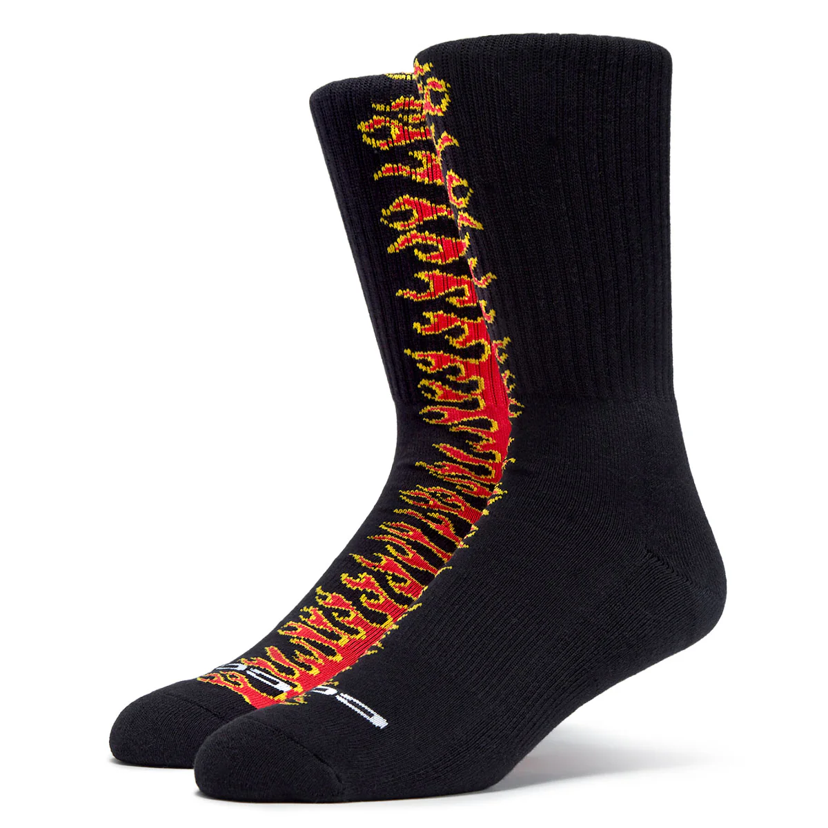 CCS Flames Socks - Black/Red - Image 5