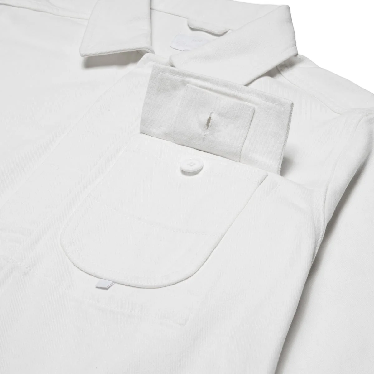 CCS French Cropped Chore Jacket - White - Image 6