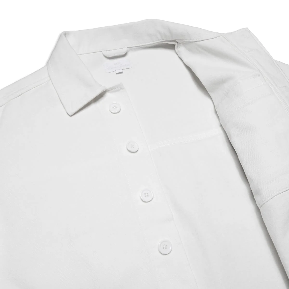 CCS French Cropped Chore Jacket - White - Image 7