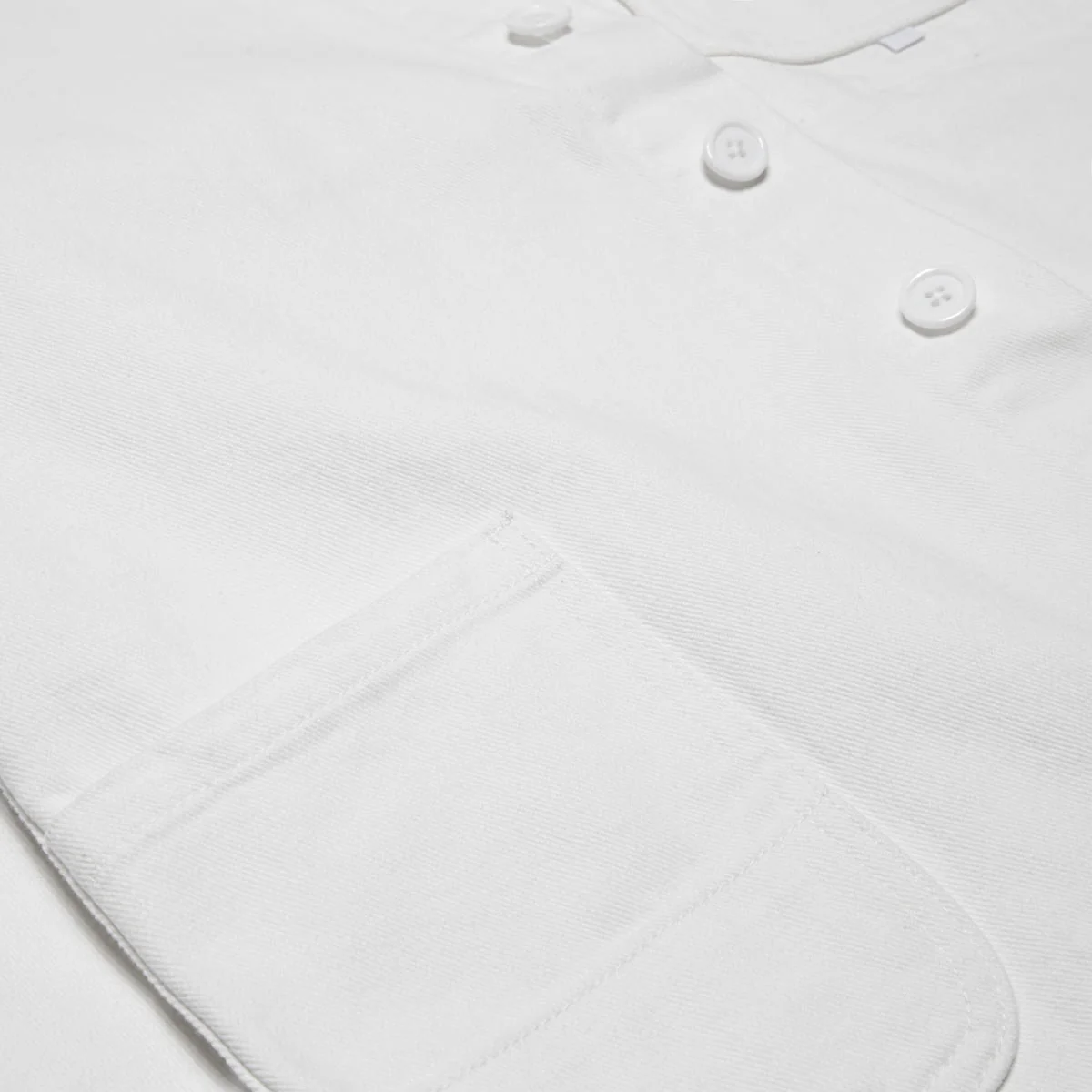 CCS French Cropped Chore Jacket - White - Image 8