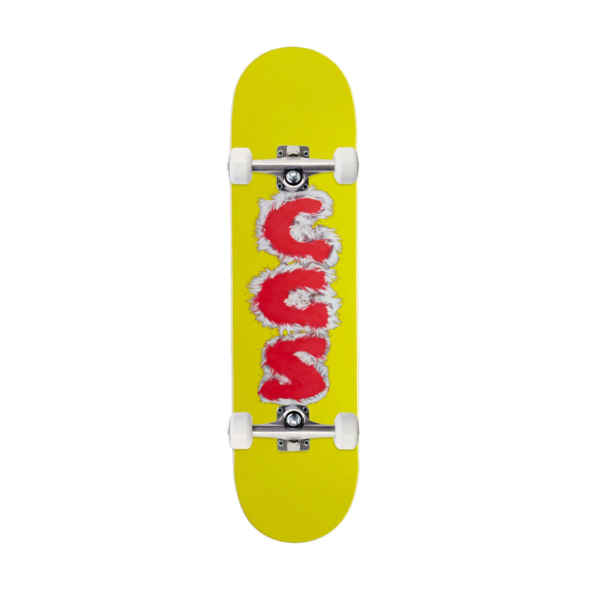 CCS Furry Letters Mini Skateboard Complete - Yellow - Image 3